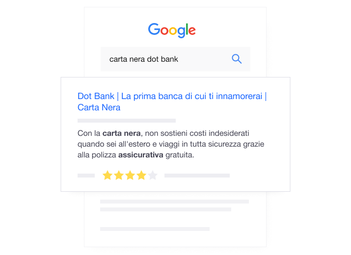 Illustration of how Trustpilot product reviews show up in Google searches IT - Product Review Content
