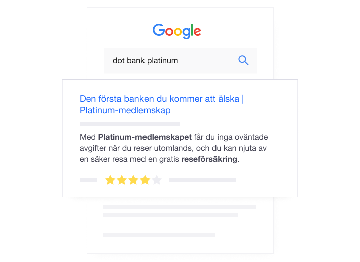 Illustration of how Trustpilot product reviews show up in Google searches SE - Product Review Content