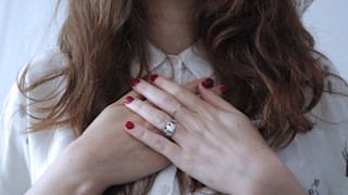 Woman with hands on her chest giulia-bertelli-94235