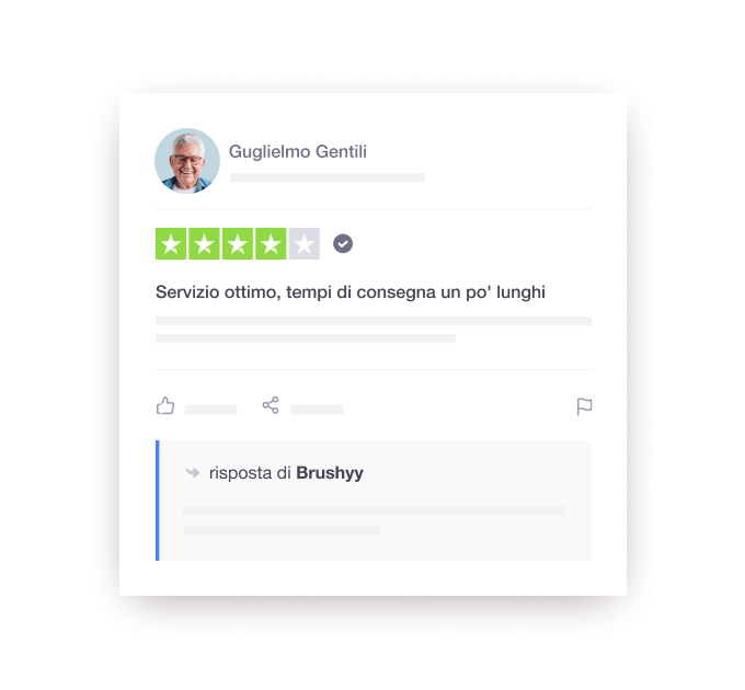 Product illustration of a Trustpilot review response example from a company to a consumer IT - Jumbotron main image - desktop