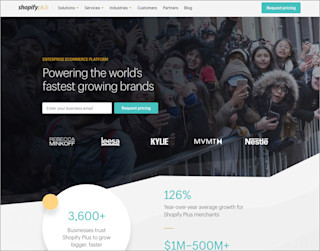 screenshot shopify website 700x550