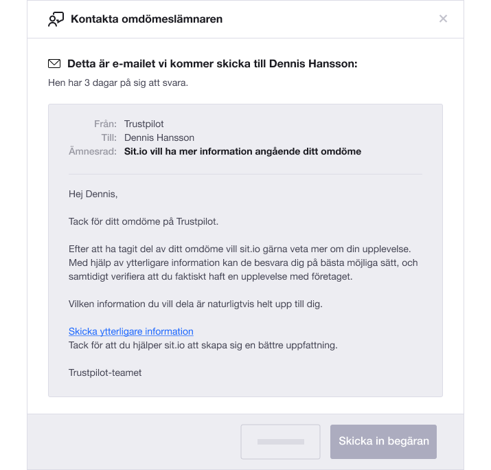 Illustration of Trustpilot's Find Review functionality Find-reviewer-tool-SE