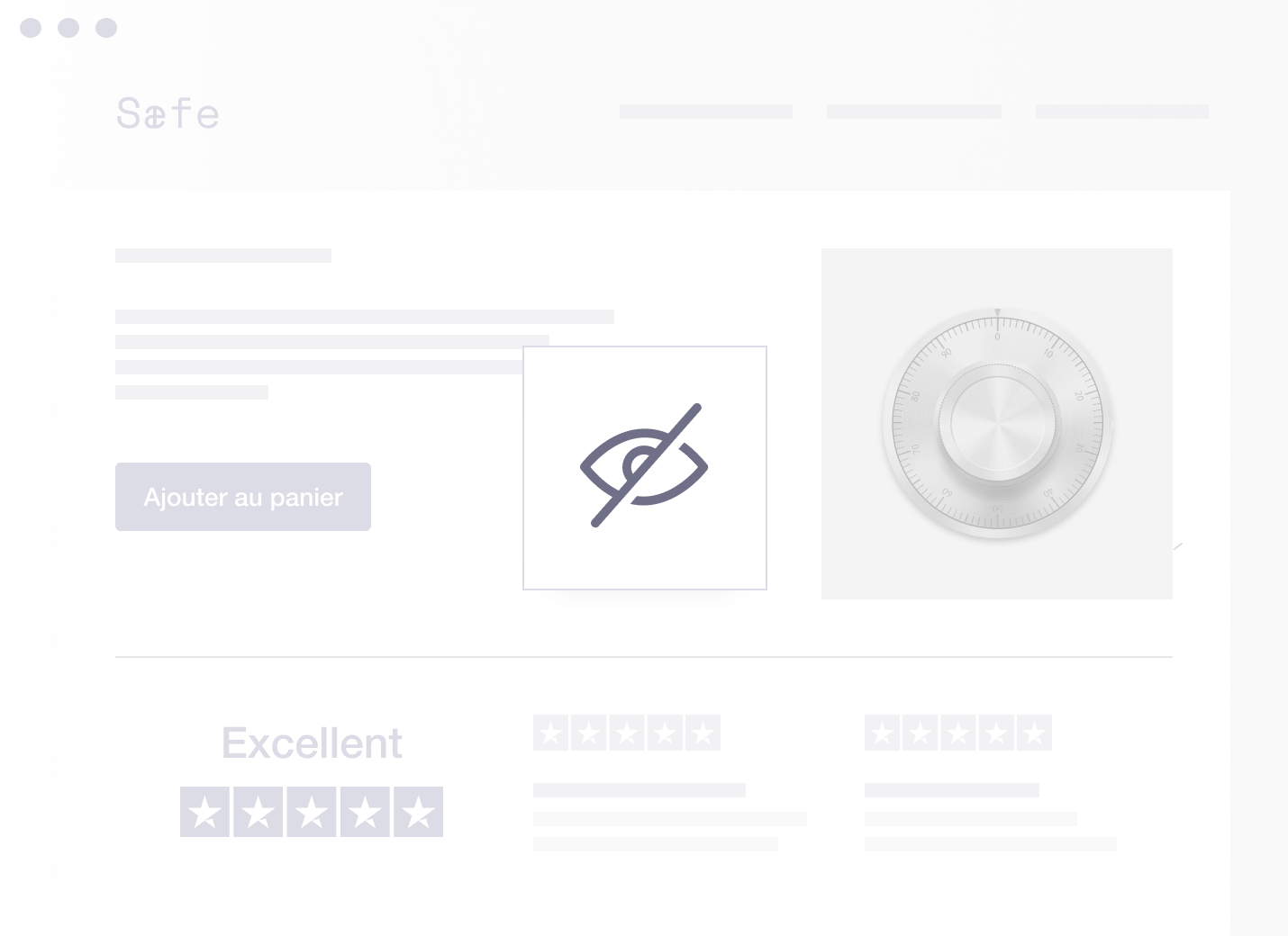 Product illustration of restricted data access to Trustpilot reviews FR - Restricted data access
