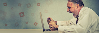 picture of a man yelling at the screen of his computer man yelling at the screen of his computer