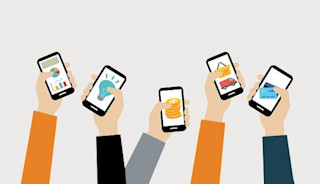 arms holding iphones holding iphones