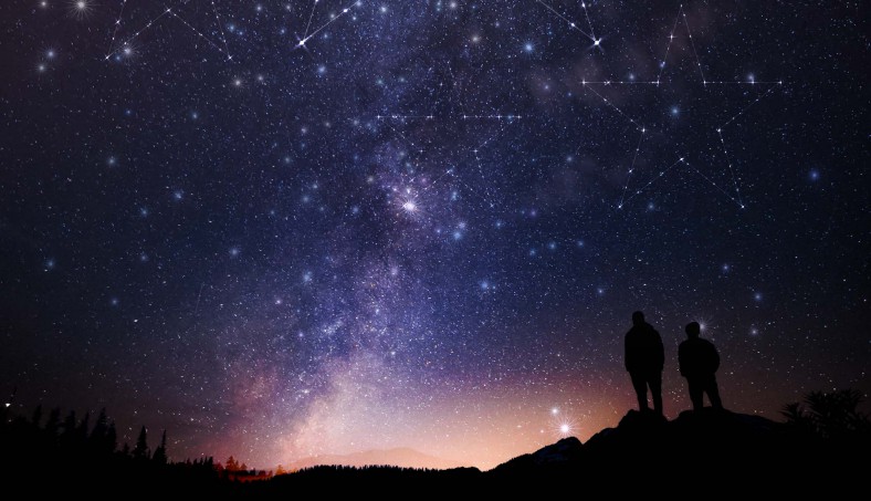 Two people outside looking at the universe rise of the review culture brightpearl x Trustpilot