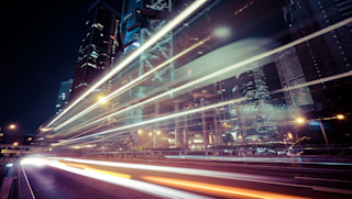 Road at night