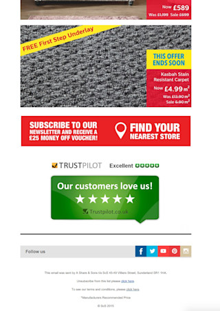 Email marketing example ScS.co.uk Online Media - Emai Marketing - ScS.co.uk