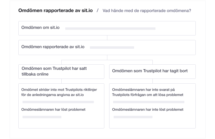 Illustration of Trustpilot's transparent flagging feature SE - Transparent flagging