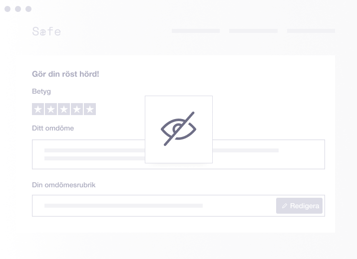 Product illustration of data privacy on an embedded Trustpilot review form SE - Business generated links-1