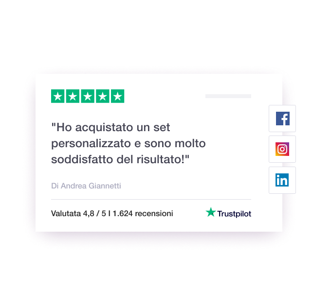 Illustration of a Trustpilot review being featured on social media IT - Jumbotron main image - desktop