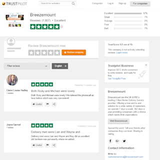 Recensioni/riprova sociale di Breezemount Recensioni, riprova sociale, Breezmount