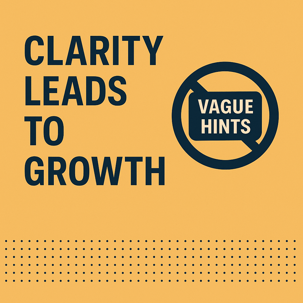 Clarity leads to growth