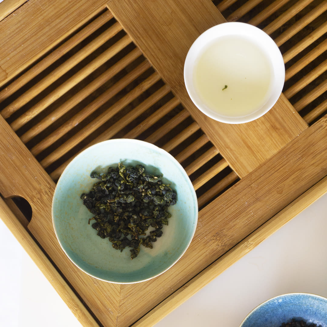 Infusione del tè oolong di Shan Lin Xi