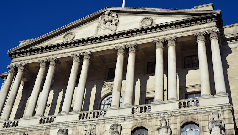 Looking Up At The Bank Of England