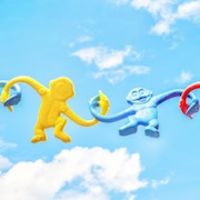 Monkeys In A Chain In The Garden thumbnail