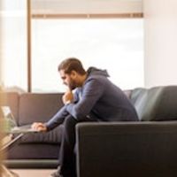 Man at home considering switching mortgage thumbnail