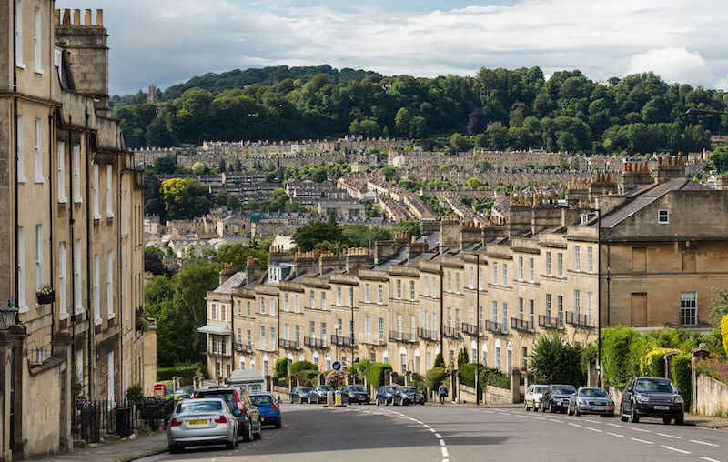 A view of houses in the UK