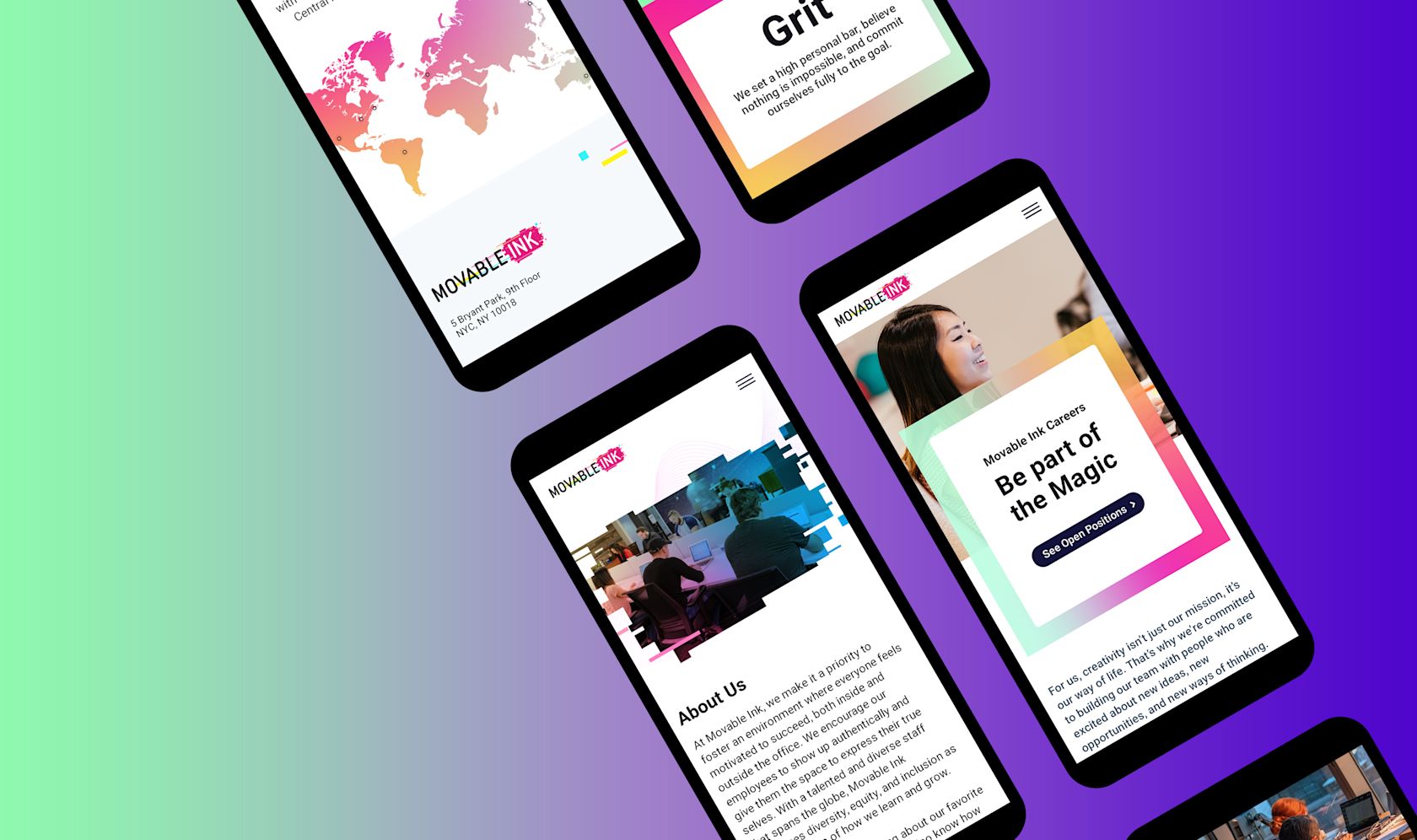 Movable Ink mobile designs