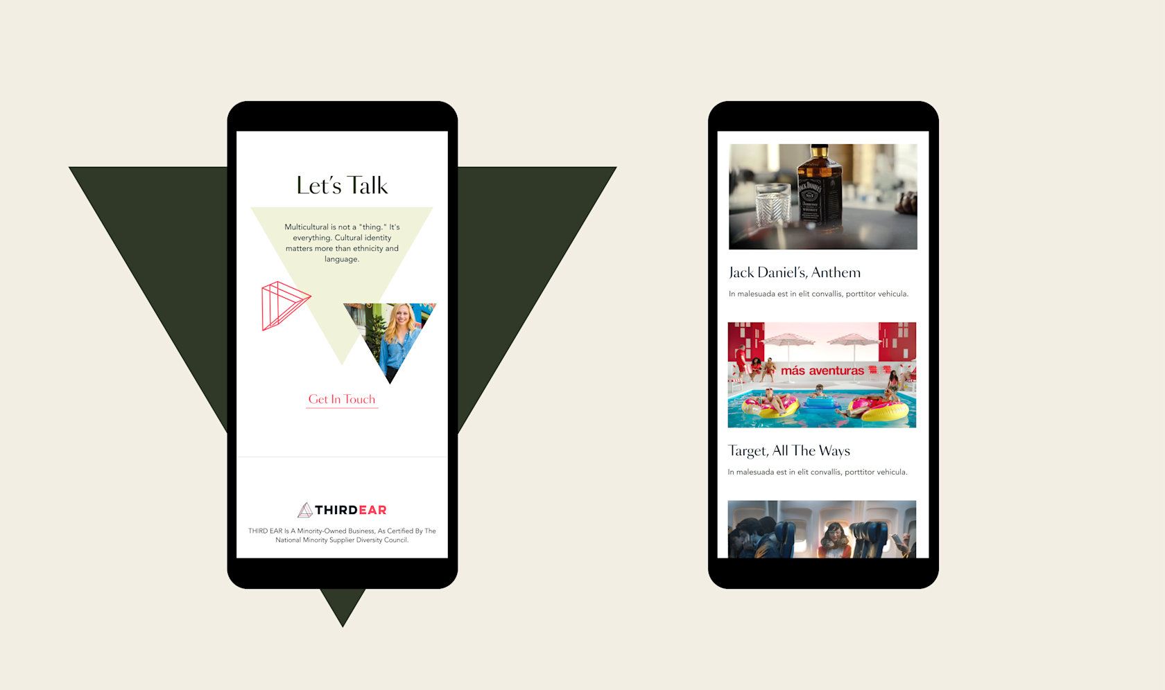 Third Ear mobile designs