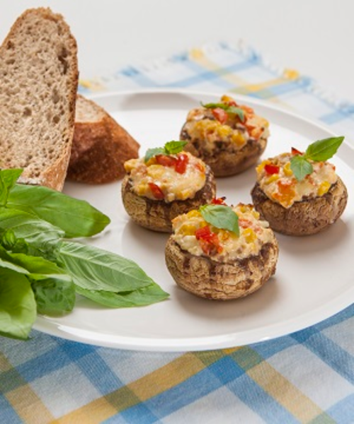 Žampiony plněné sýrem Leerdammer - thumbnail