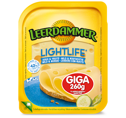 Leerdammer® Lightlife plátky GIGA 260g