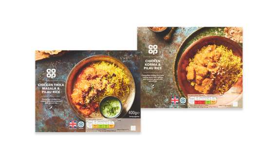2 for 6 Indian ready meals. 