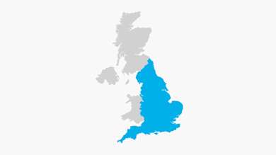 Map of England - Home delivery