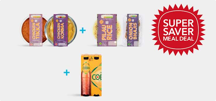 Order a £7 Supersaver curry night online