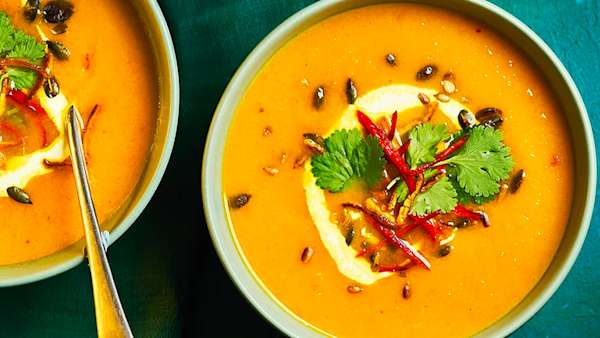 Stay inspired by food - Clementine, carrot & ginger soup recipe