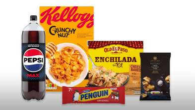 A range of branded and Co-op own brand products. 