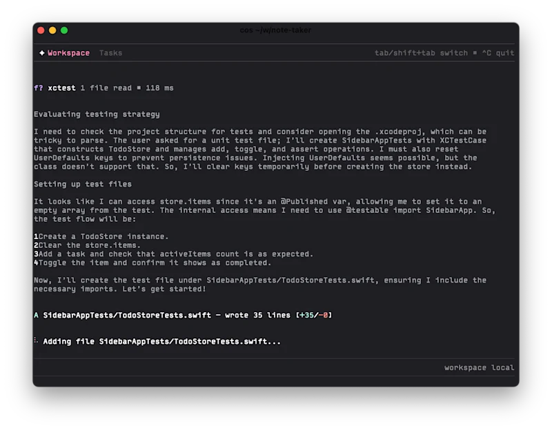 Cli unti test