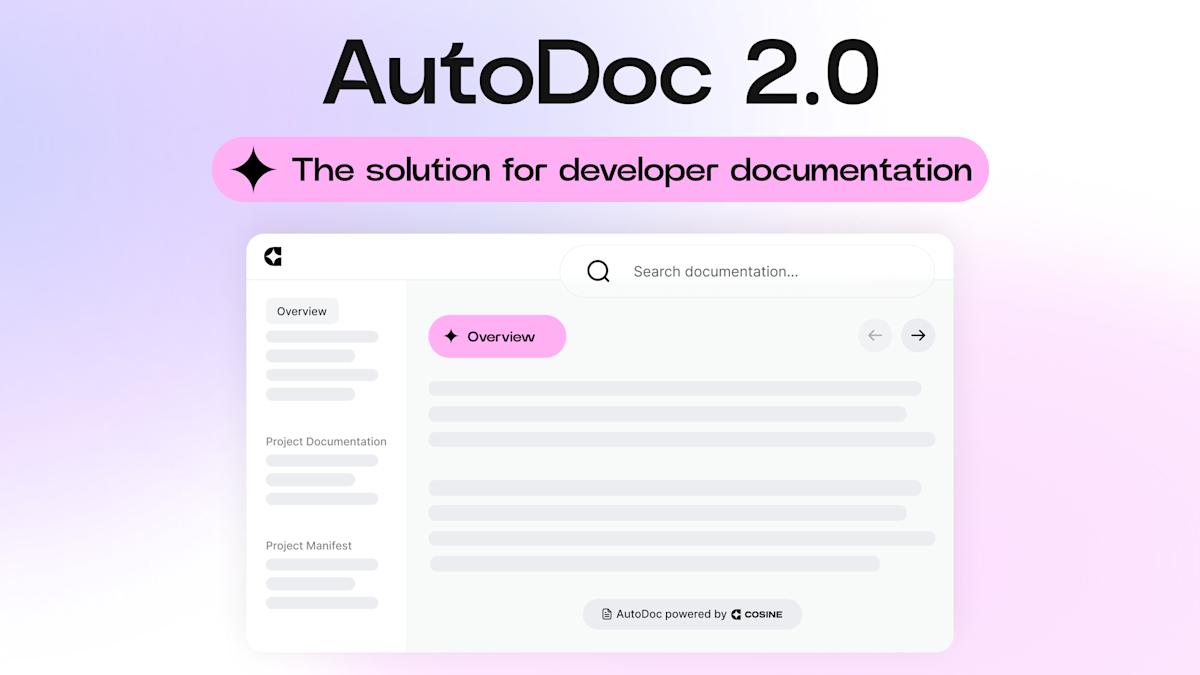 AutoDoc 2.0: The Solution For Developer Documentation cover image