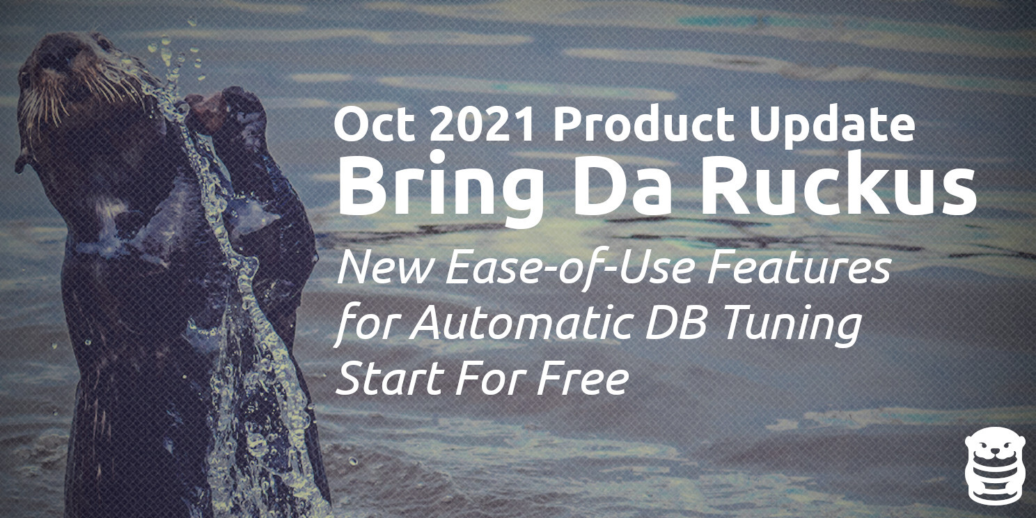 OtterTune Oct 2021 Product Update: Bring Da Ruckus