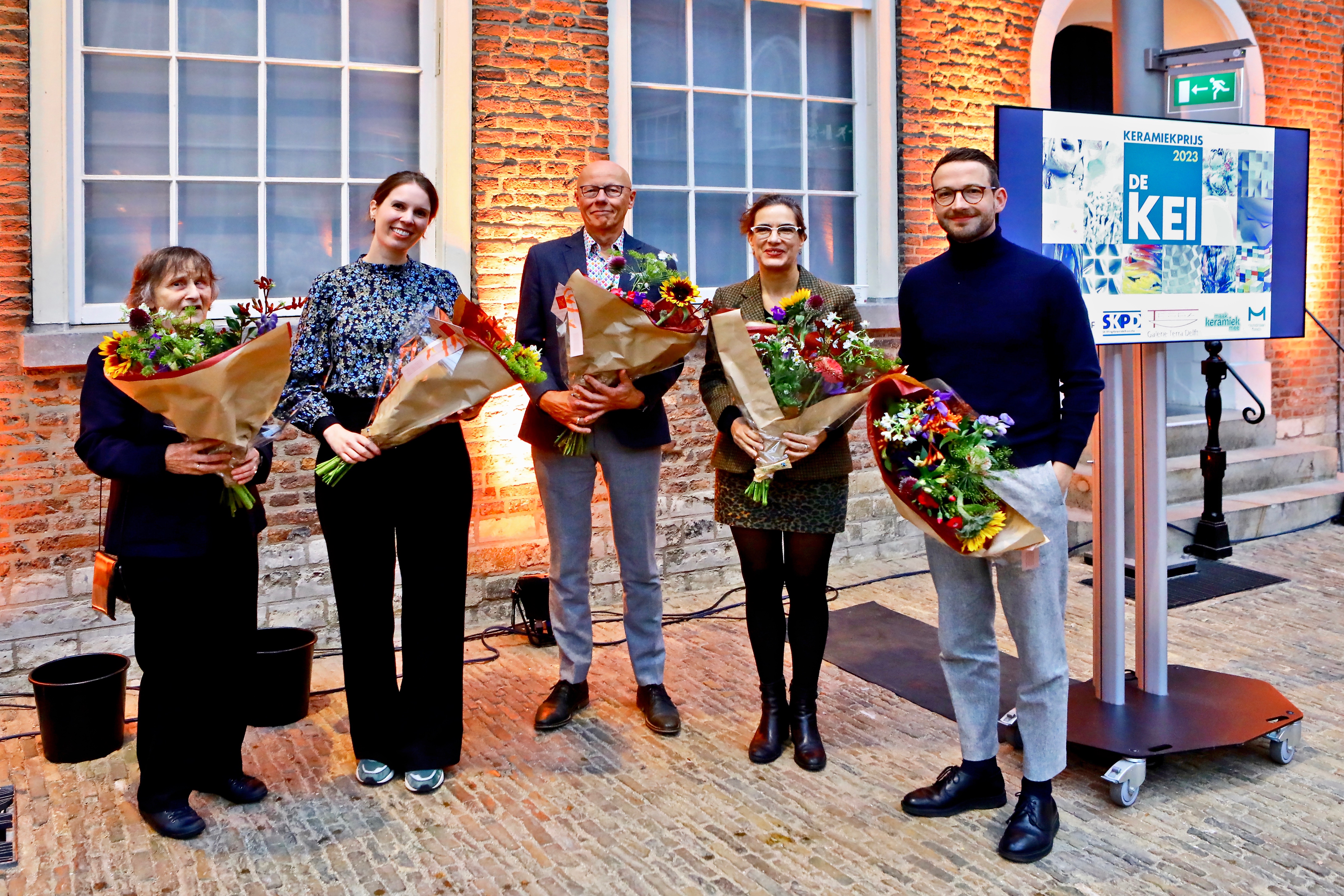 Jury KEI 2023, vlnr A.Boissevain-E.van den Hoorn-F.Wartna-W.Gers-J.de Bruijn