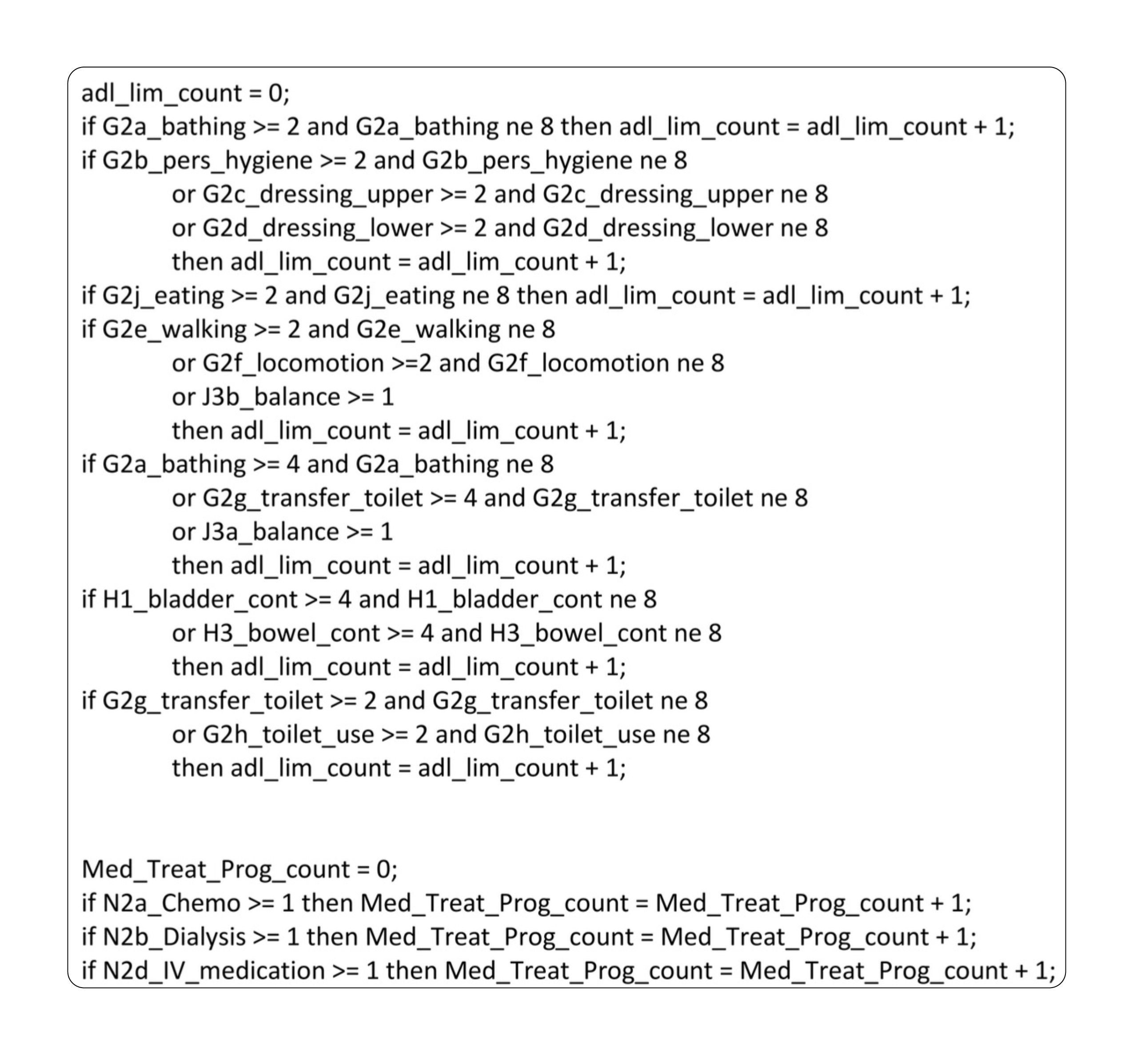 An image depicting pseudocode in Nebraska's LOC algorithm.