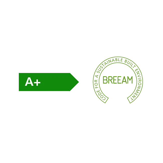 Energy label A+ and BREEAM