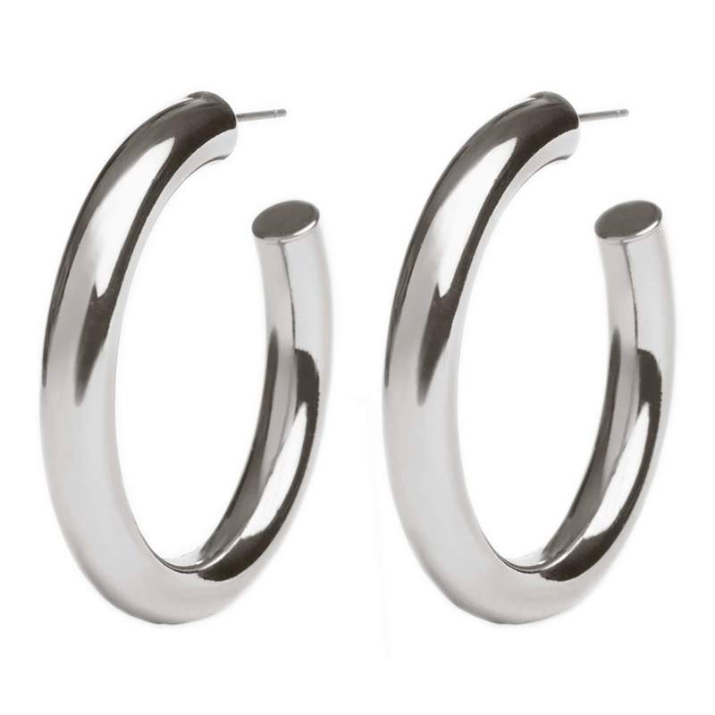 Studs large hoop earrings