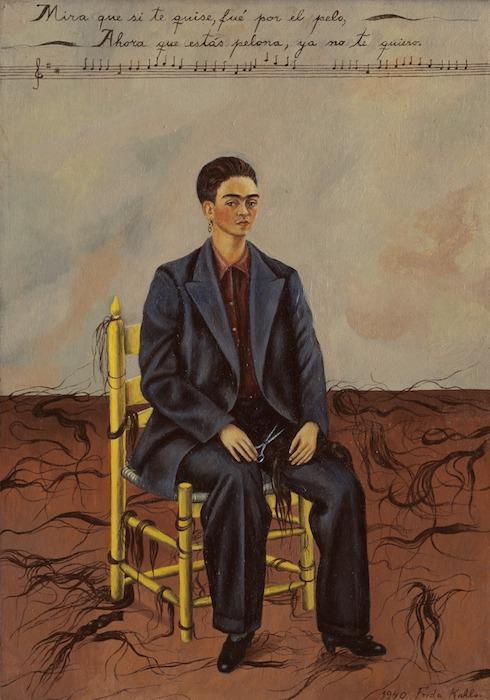 Frida Kahlo Self Portrait with Cropped Hair 1941