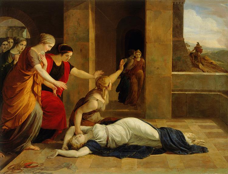 Josef Abel fainting woman