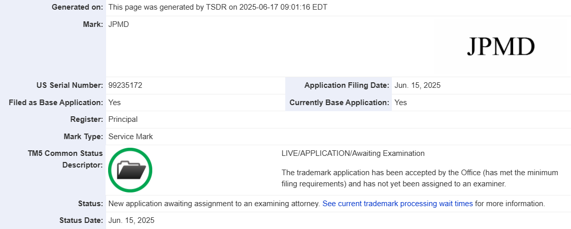 JPMorgan filing