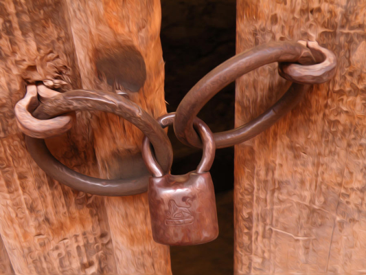 Image of an old lock