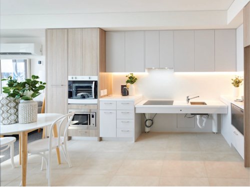 Image of an accessible kitchen