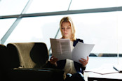 Woman reading Reports