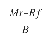 Treynor Ratio Equation