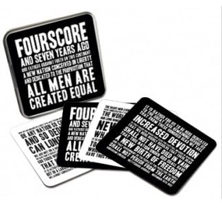 gettysburg address coasters