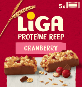 LiGA Proteïne Reep Cranberry Hazelnoot Pinda