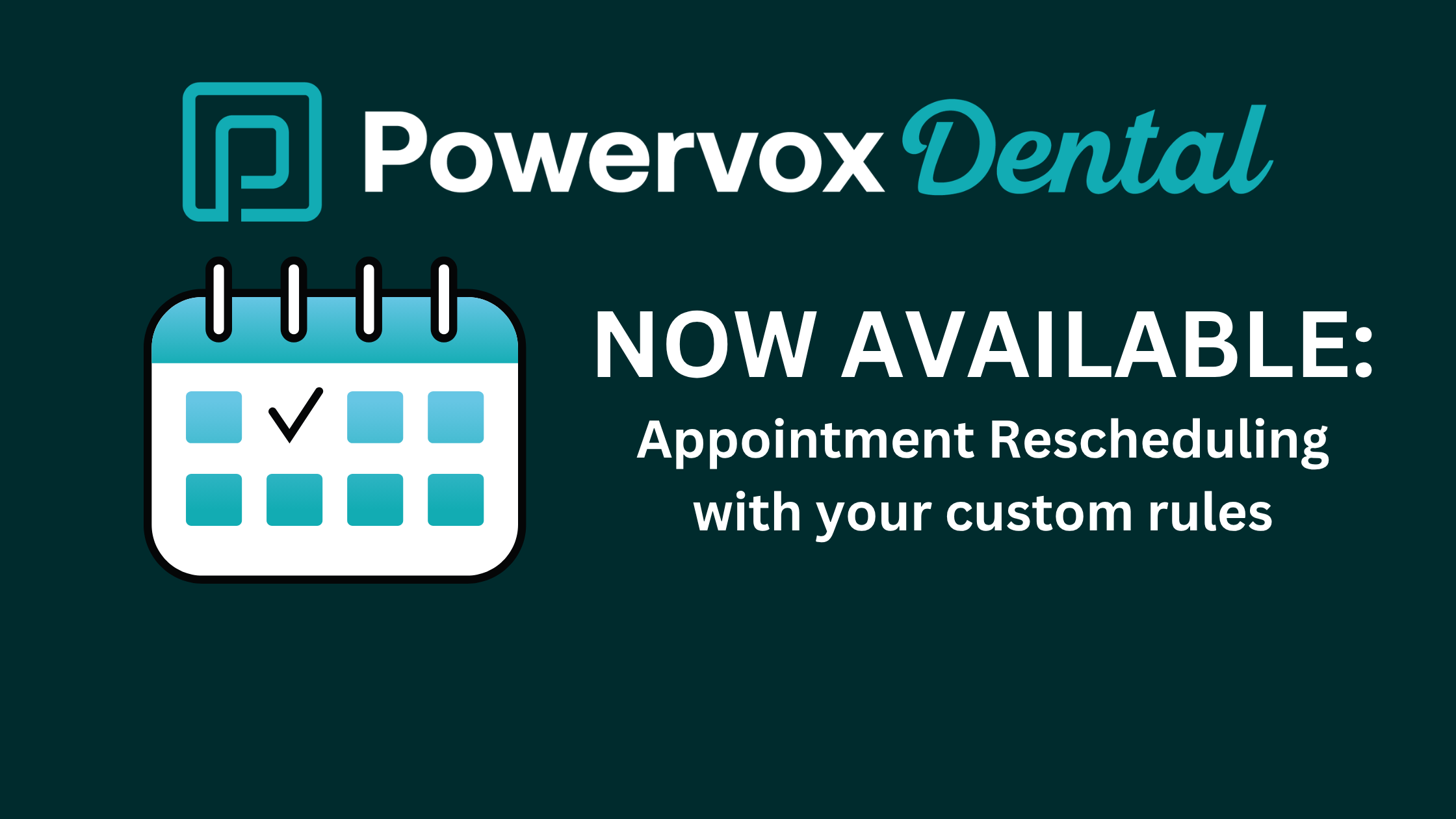 Product Update Banner - Appointment Rescheduling