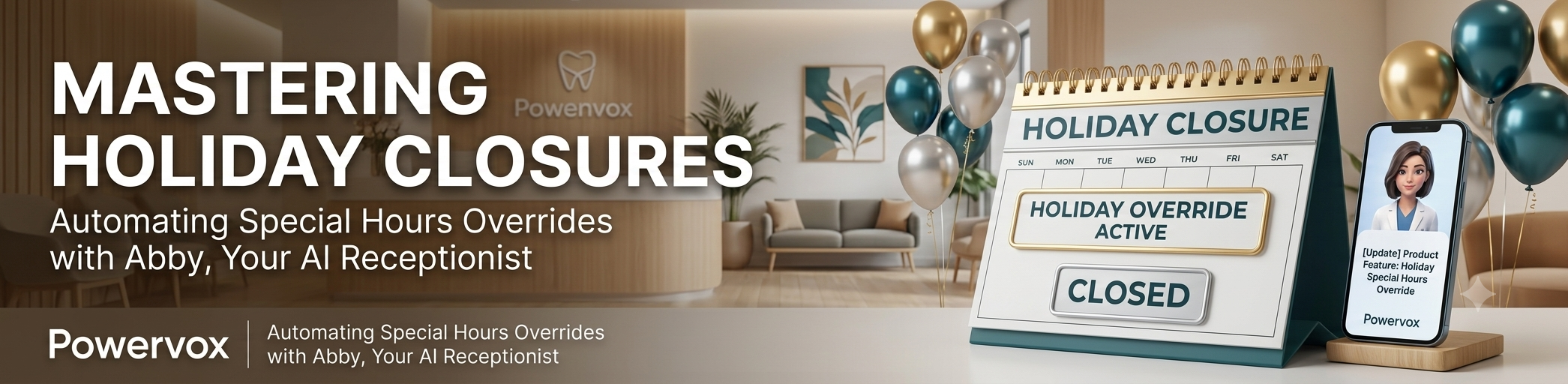 Holiday closures banner