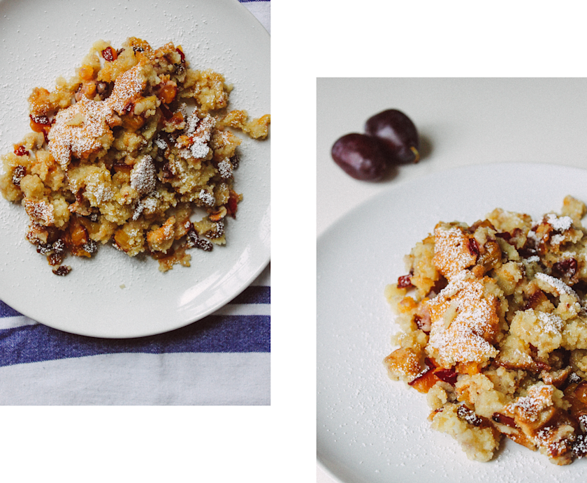 Vegan Plum „Kaiserschmarrn“ Zucker&Jagdwurst
